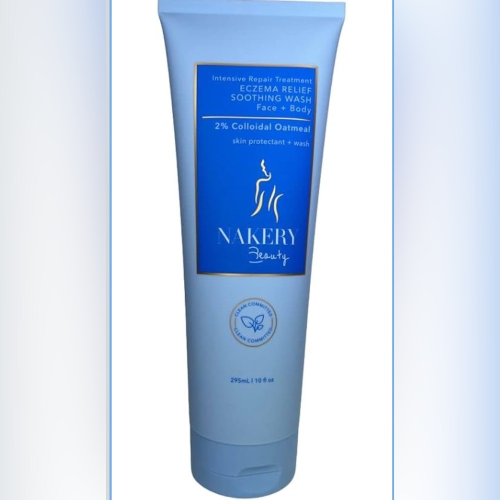 Nakery Beauty intensive repair eczema relief soothing face and body wash New
